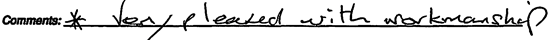 Customer Comment